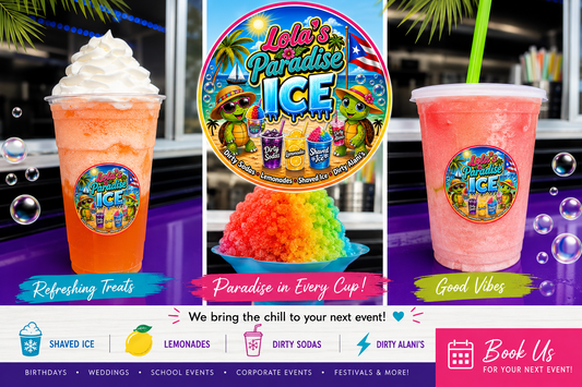 30 People - Shaved Ice, Lemonades, & Dirty Sodas